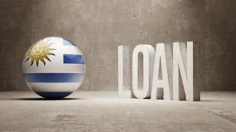 Uruguay. Loan Concept. Stock Illustration