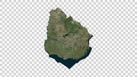 Uruguay Map Stock Illustration
