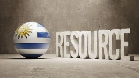 Uruguay. Resource Concept. Stock Illustration