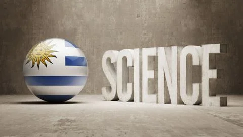 Uruguay. Science Concept. Stock Illustration