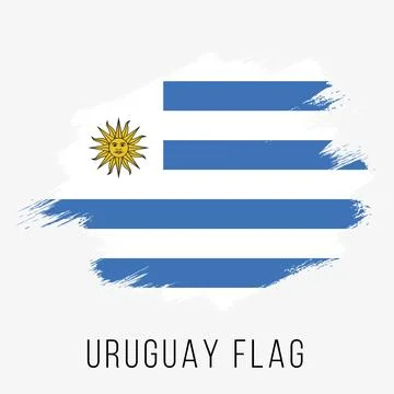 Uruguay Vector Flag. Uruguay Flag for Independence Day Stock Illustration