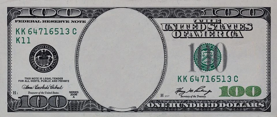 U.S. 100 dollar banknote. Elements Stock Photos
