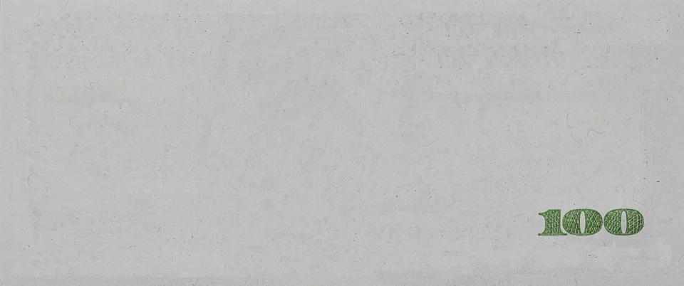 U.S. 100 dollar banknote. Elements on white background Stock Photos
