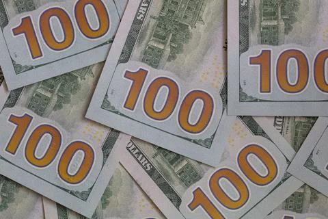 US 100 dollar banknotes background Stock Photos