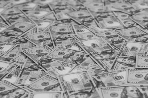 US 100 dollar banknotes background Stock Photos