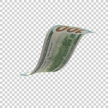 US 100 Dollar Money Note Falling 11 Stockillustratie