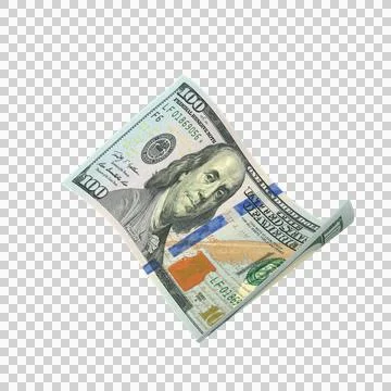 US 100 Dollar Money Note Fly 00 Stock Illustration