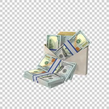 US 100 Dollar Money Notes Currency 05 Illustrazione stock