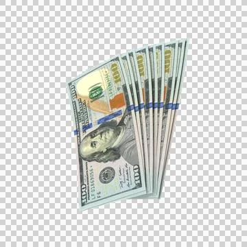 US 100 Dollar Note Bill Money 03 Stock Illustration
