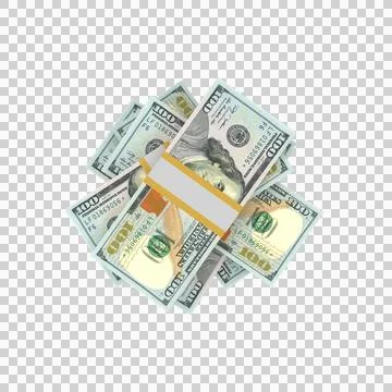 US 100 Dollar Note Currency Block Money 00 Stockillustratie