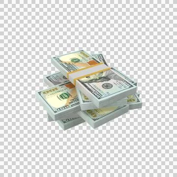 US 100 Dollar Note Currency Block Money 06 Stockillustratie