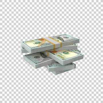 US 100 Dollar Note Currency Block Money 08 Stock Illustration