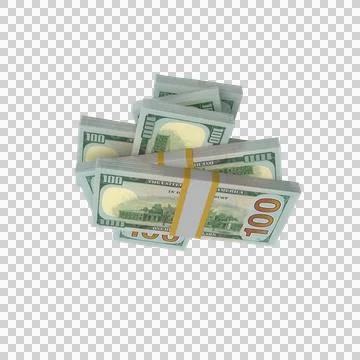 US 100 Dollar Note Currency Block Money 10 Stock Illustration