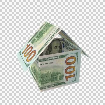 US 100 Dollar Note Home Money 07 Stockillustratie