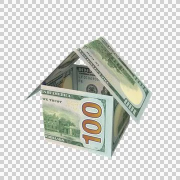 US 100 Dollar Note Home Money 09 Stockillustratie