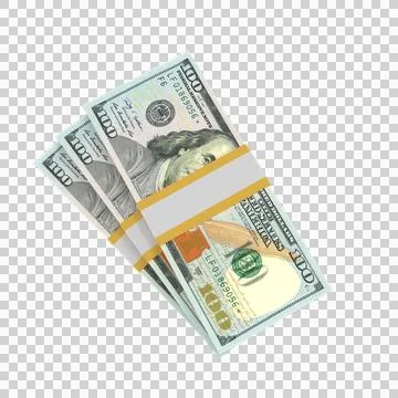 US 100 Dollar Note Ladder Money 01 イラスト素材