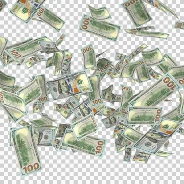 US 100 Dollar Notes-01 Illustrazione stock