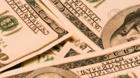 Us $100 notes Stock Footage 21319256