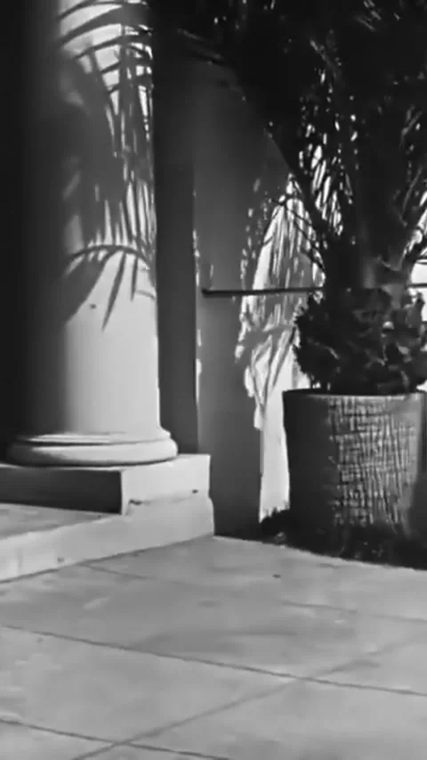 US - 1915, in this silent comedy, a man punches another man on a parc bench. 動画素材 339130930