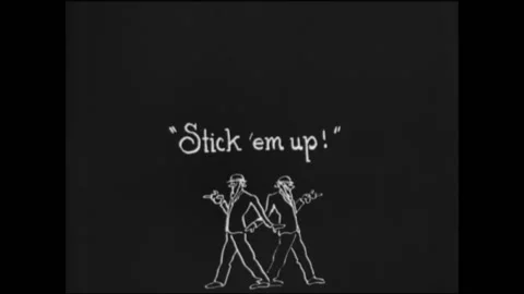 US - 1920 - in this silent comedy, two burglars enter a house during a party. Stock Footage 272361617