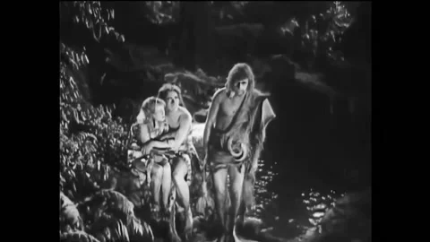 US - 1923 - in this silent comedy, a caveman leaves his wife with another man Stock Footage 301526304