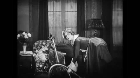 US - 1926 - in this silent comedy, when a maid bends over and unwittingly Video stock 272361625