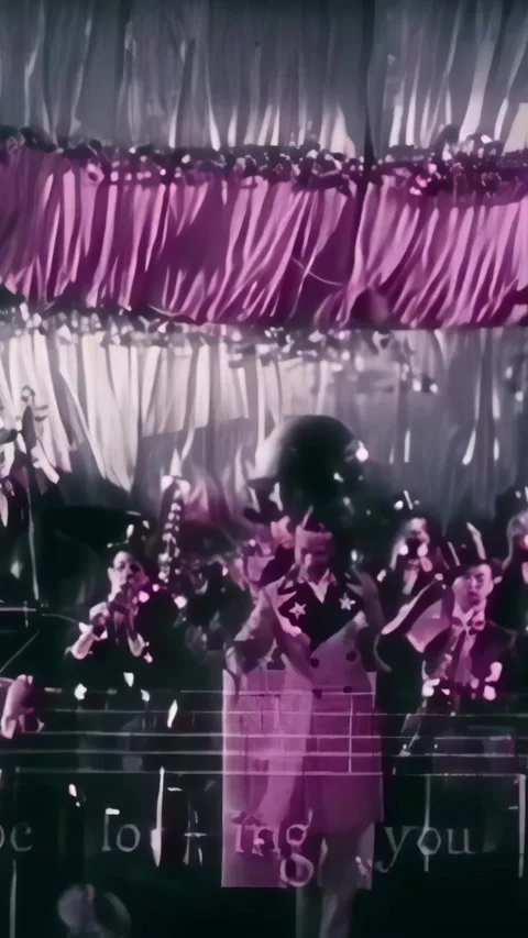 US - 1928 - in this romance, a couple dances on a large dancefloor to the music Stock Footage 339512019