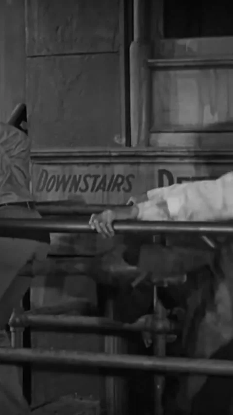 US - 1928 - in this silent comedy, A man in a subway tricks an old man with a Stock Footage 339500146