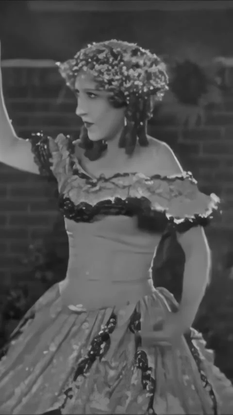 US - 1928 - in this silent comedy, a theater group performs on stage with some Stock Footage 340199631