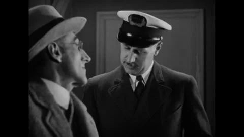 US - 1928 - in this silent comedy, a wealthy woman tells her cousin to pretend Stock Footage 341984008