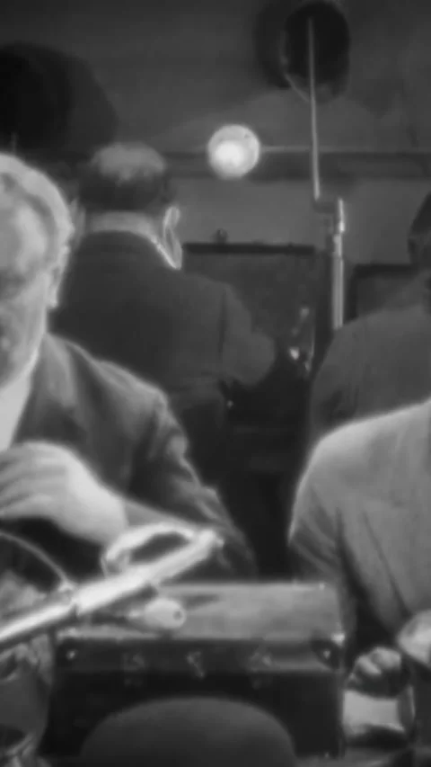 US - 1928 - in this silent drama, an actor applying makeup on his face is Stock Footage 339511664