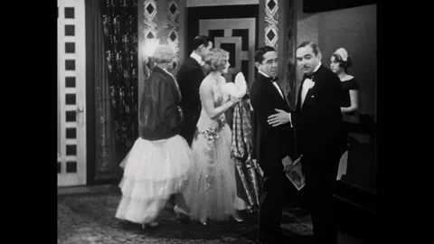 US - 1929 - in this comedy, a man accidentally runs into the same person twice, Stock Footage 313213567