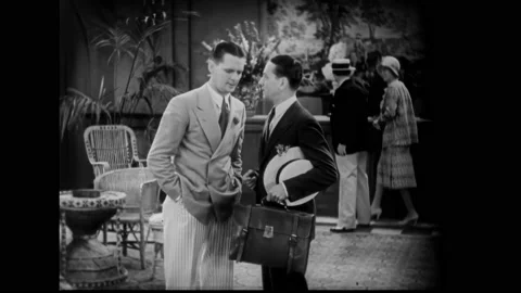 US - 1930 - in this comedy, a man asks a bonds salesman to seduce a woman's Stock Footage 296167910