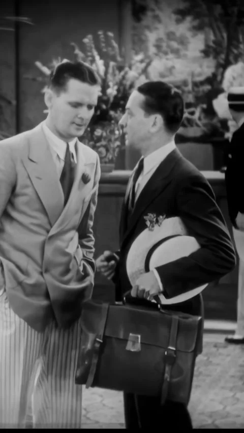 US - 1930 - in this comedy, a man asks a bonds salesman to seduce a woman's Stock Footage 339780206