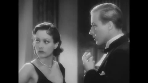 US - 1930 - in this drama, joining a wealthy man for a private dinner, a Stock Footage 341003584