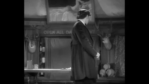 US - 1931 - in this western, a newspaper editor speaks of a murderer during his Stock Footage 337942642