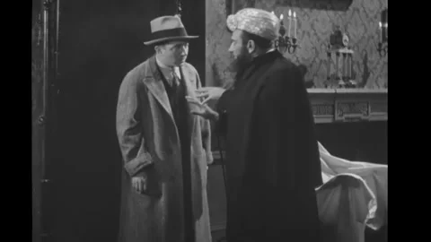 US - 1932 - in this comedy, a man escapes from a hypnotist through a rotating 스톡 동영상 272394047