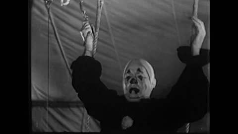US - 1933 - During a performance, a circus actor is put in mortal danger. Stock Footage 340585839