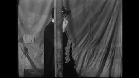 US - 1933 - An old pair of lovers are reunited at a circus. Stock Footage 340585863