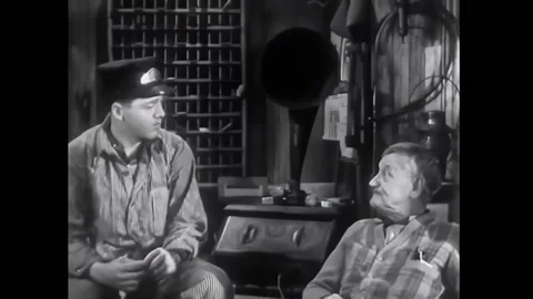 US - 1934 - in this comedy, a man and his father bet on the right answer in a Stock Footage 301524098