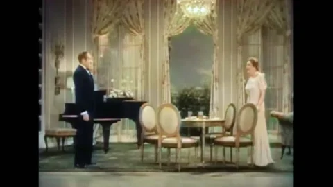 US - 1938 - in this drama, an actor forgets his lines. He struggles to put his Stock Footage 296394711