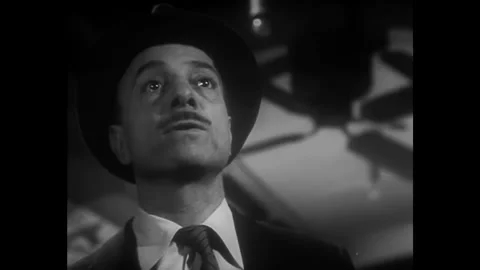 US - 1953 - in this thriller, five passengers travel on a subway train in the Stock Footage 340589361