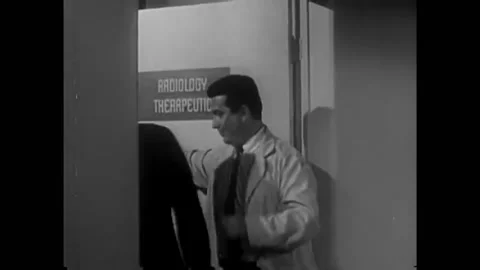 US - 1956 - in this drama, the various uses of radioactive technology in Stock Footage 316636694
