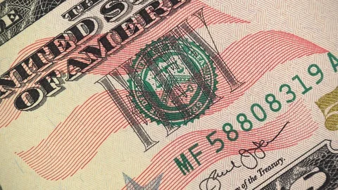 US 50 dollar bill rotating, United States money close up. 4K UHD video footage Stock-Footage 99142144