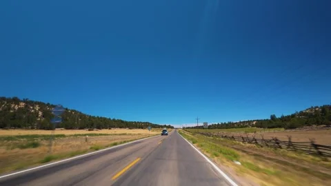 US 89 POV Drive Through Glendale and Southern Utah Stock Footage 345471214