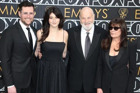 US actor and director Rob Reiner and his wife Michele found dead in their Brentw Stock Photos