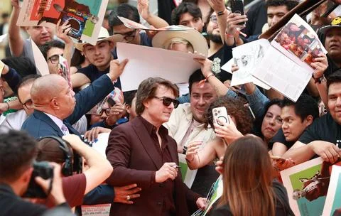 US actor Tom Cruise attends premiere of 'Digger', Mexico City - 25 Sep 2026 Fotos Stock