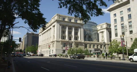 US Agency for International Development, Ronald Reagan Building, Washington DC. Stock Footage 59299900