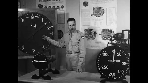 US Air Force African Americans Attending Pilot Training Classes Stock Footage 107919031