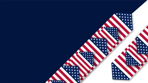 US Air Force Birthday background with patriotic American flag ribbons on bl.. Stock Illustration